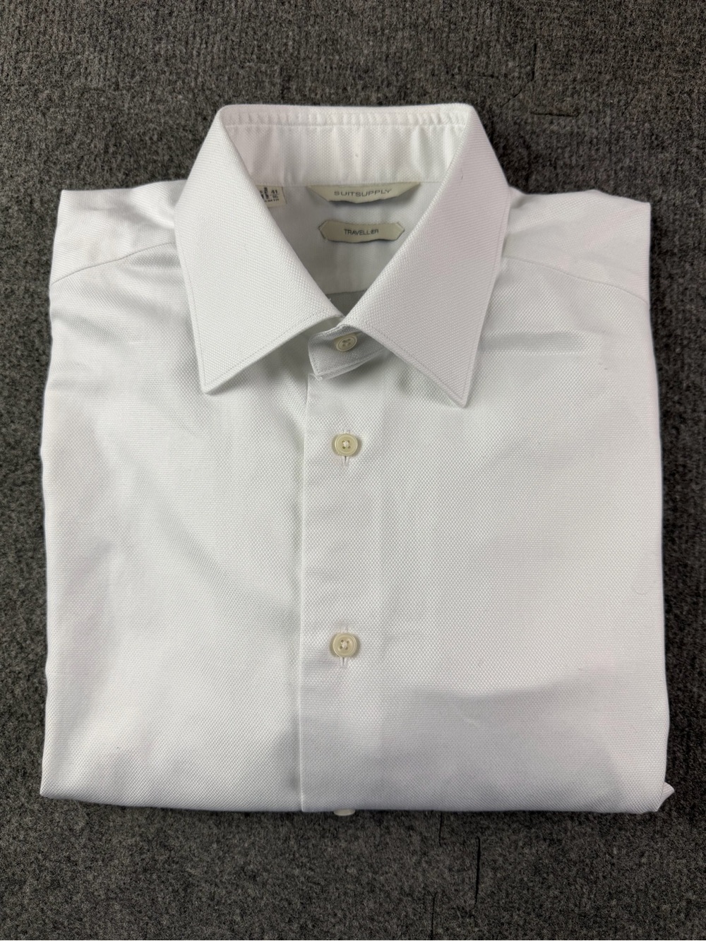Suitsupply Traveller Slim Fit Mens 100% Cotton Long Sleeve Dress Shirt Sz 41-16